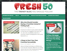 Tablet Screenshot of fresh50.com